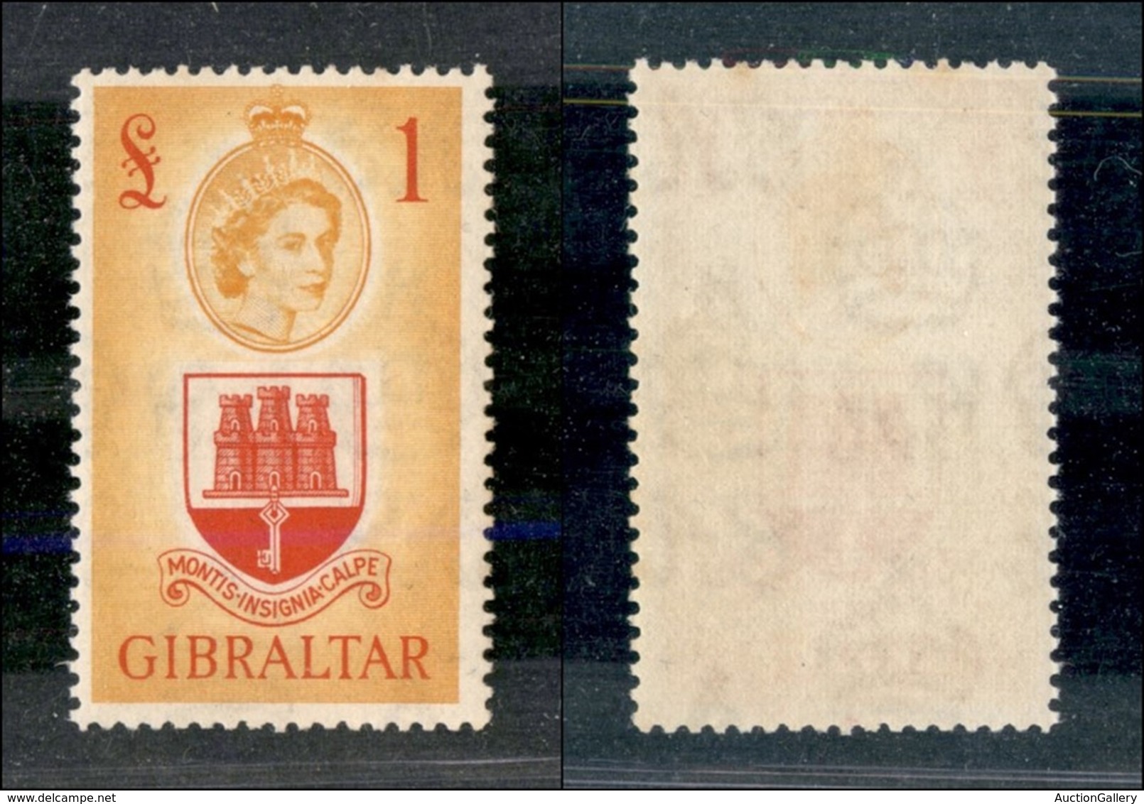 EUROPA - GIBILTERRA - 1953 - 1 Sterlina (147) - Gomma Integra - Other & Unclassified