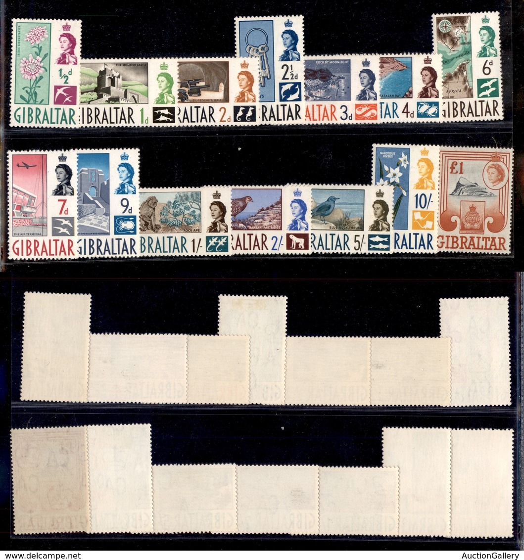 EUROPA - GIBILTERRA - 1960 - Vedute (149/162) - Serie Completa - Gomma Integra (60) - Sonstige & Ohne Zuordnung