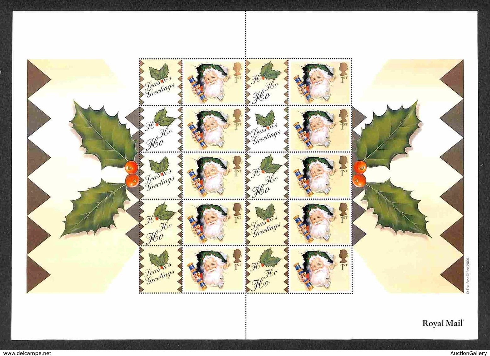 EUROPA - GRAN BRETAGNA - 2000 -  Smiler Sheet - Season Greeting Ho Ho Ho (LS3) - Nuovo Con Difetti Al Retro - Sonstige & Ohne Zuordnung