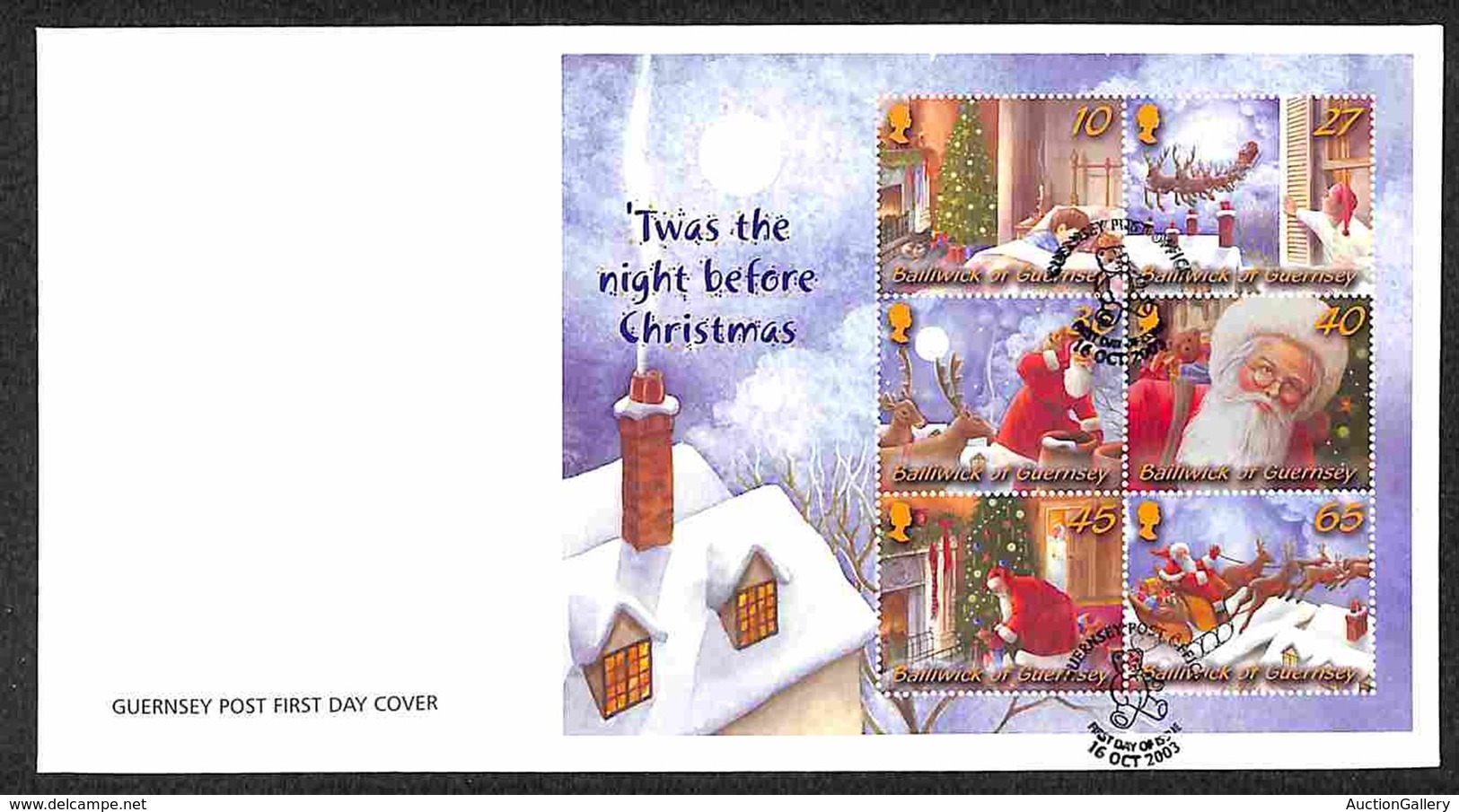 EUROPA - GUERNSEY - Natale (Block 35) - FDC 16.10.03 - Autres & Non Classés