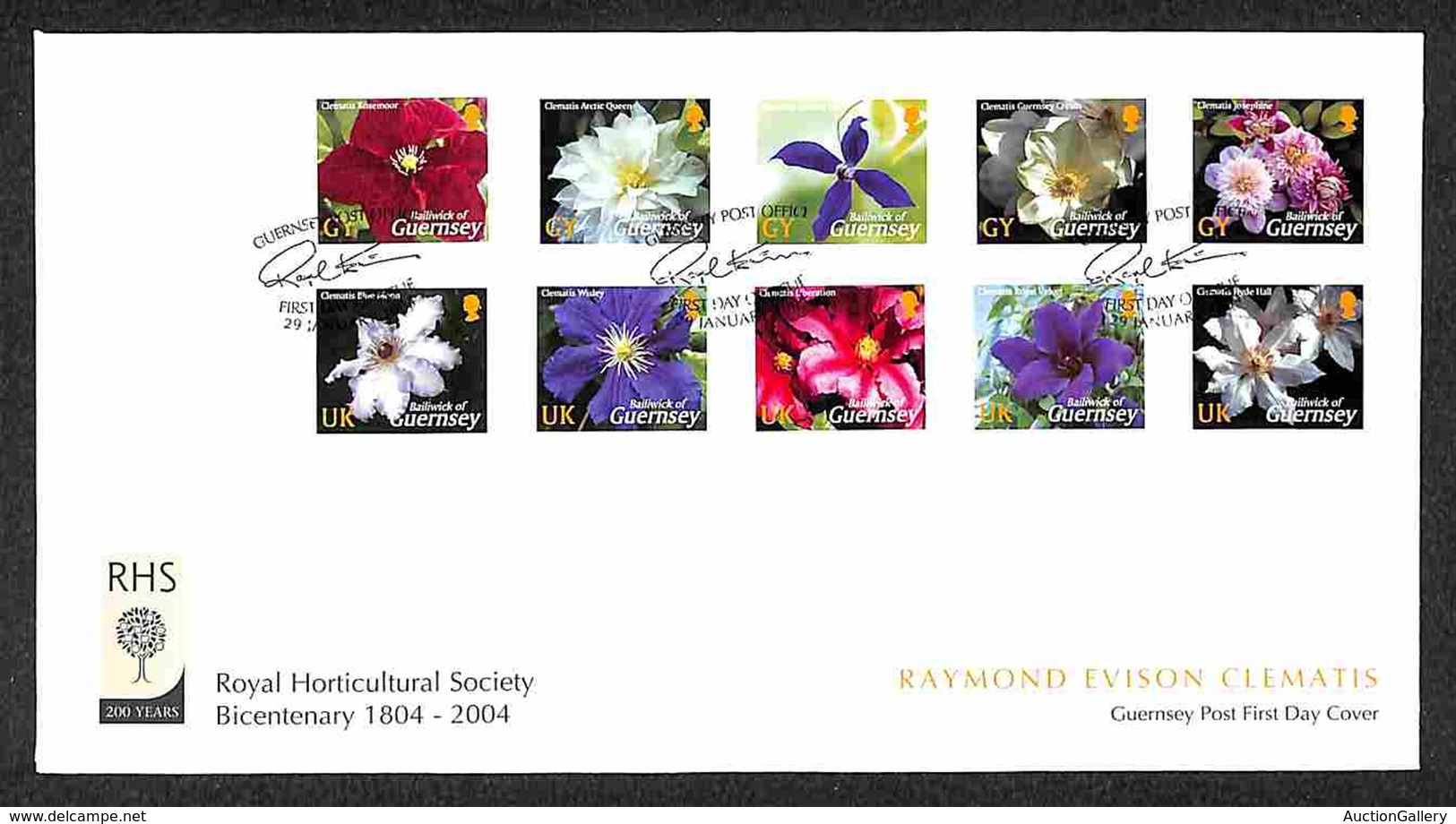 EUROPA - GUERNSEY - Fiori (990/999) - Serie Completa FDC 29.1.04 - Other & Unclassified