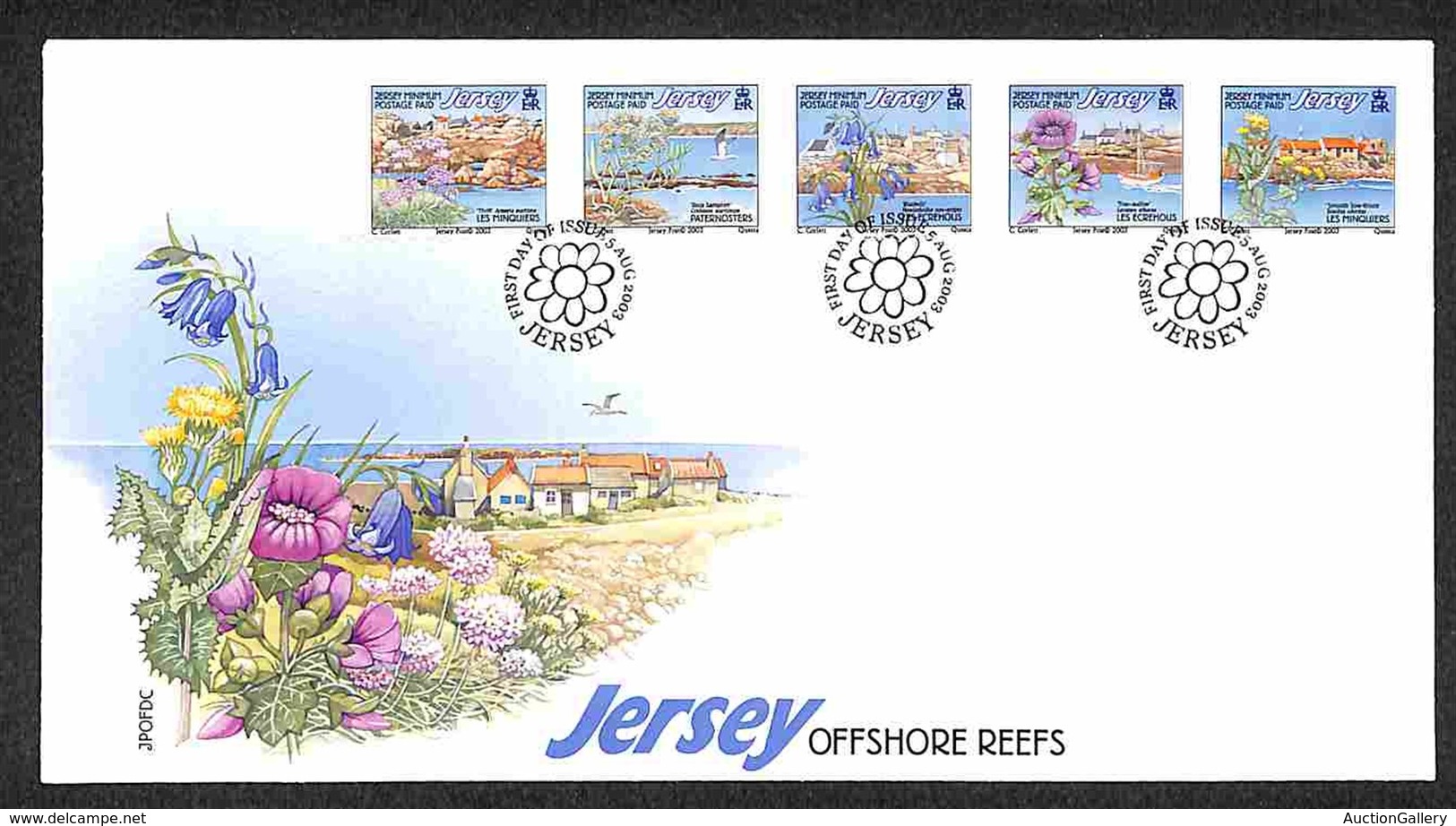 EUROPA - JERSEY - Flora (1094/1098I) FDC 5.8.03 - Sonstige & Ohne Zuordnung