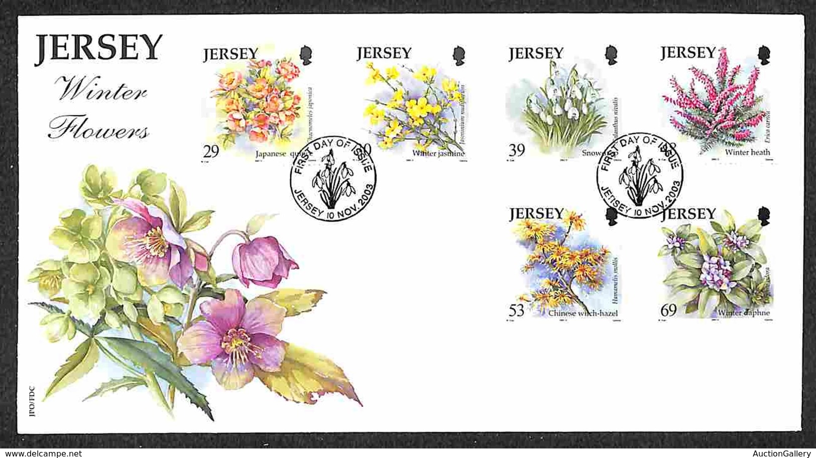 EUROPA - JERSEY - Fiori (1105/1110) FDC 10.11.03 - Other & Unclassified