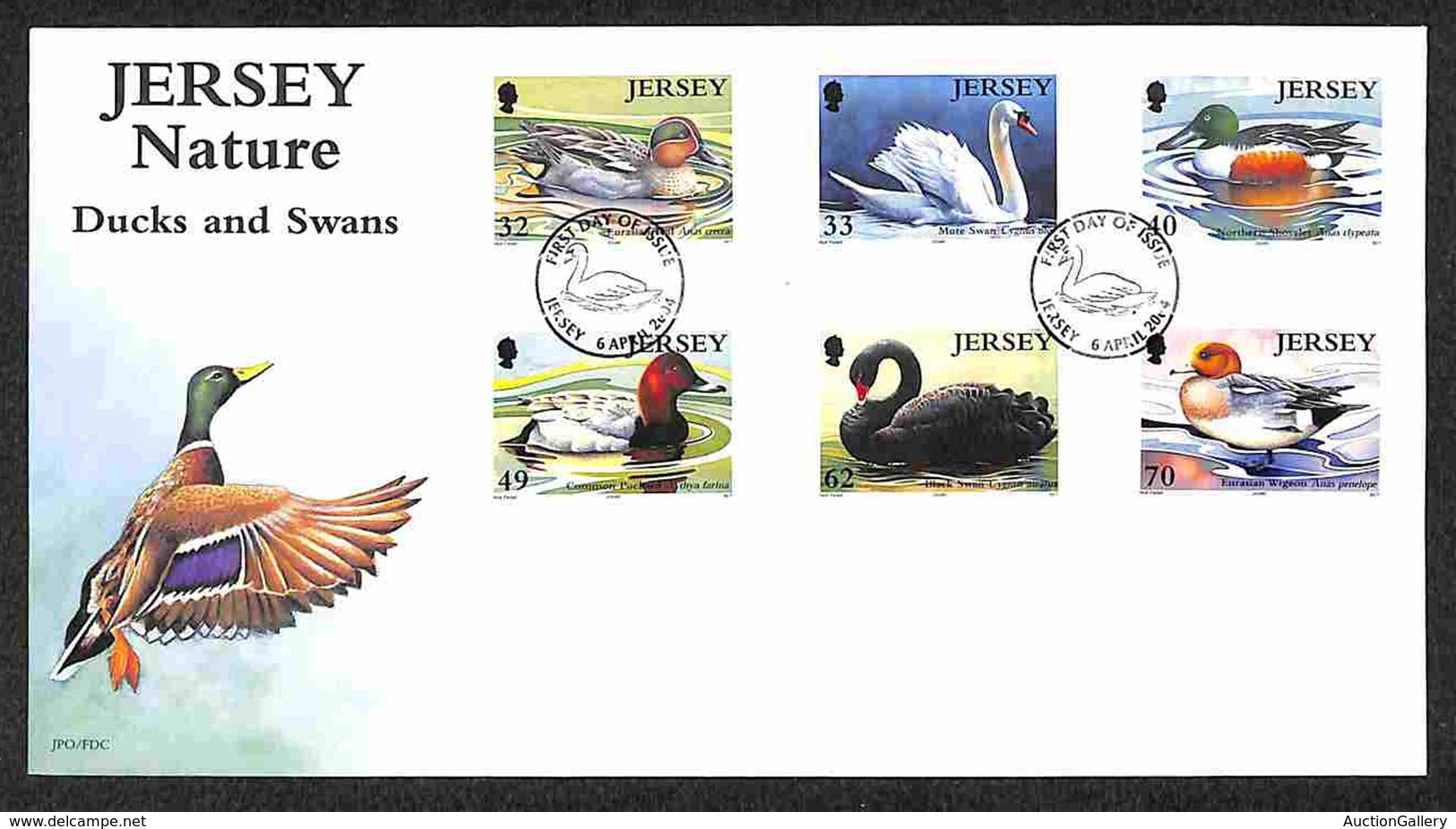 EUROPA - JERSEY - Anatre E Cigni (1122/1127) FDC 6.4.04 - Autres & Non Classés