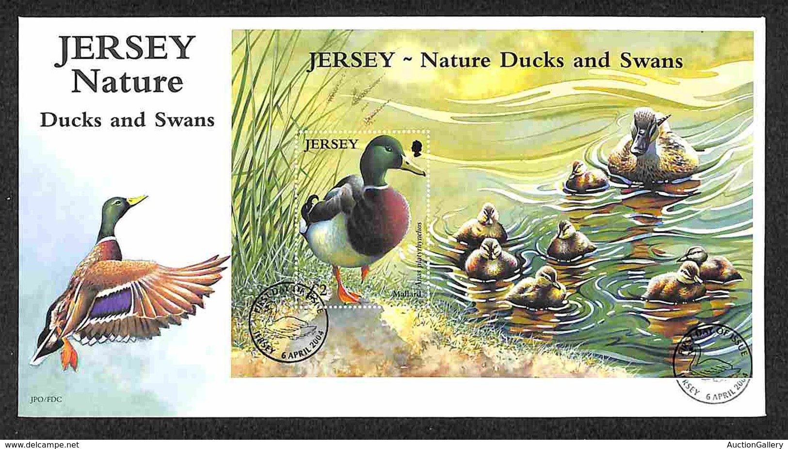 EUROPA - JERSEY - Anatre E Cigni (Block 43) FDC 6.4.04 - Other & Unclassified