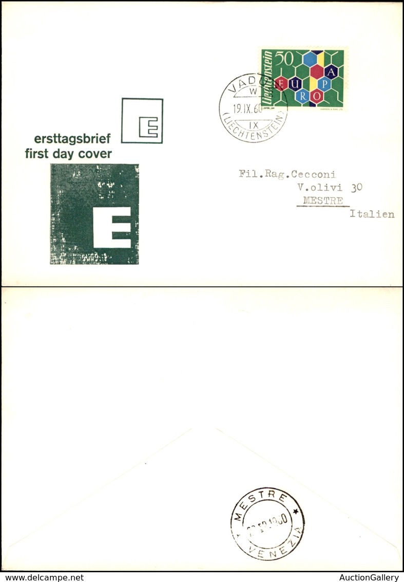 EUROPA - LIECHTENSTEIN - Europa (398) - FDC - Vaduz 19.9.60 - Other & Unclassified