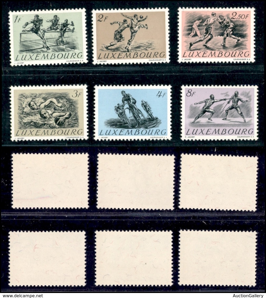 EUROPA - LUSSEMBURGO - 1952 - Olimpiadi Helsinki (495/500) - Serie Completa - Gomma Integra (60) - Other & Unclassified