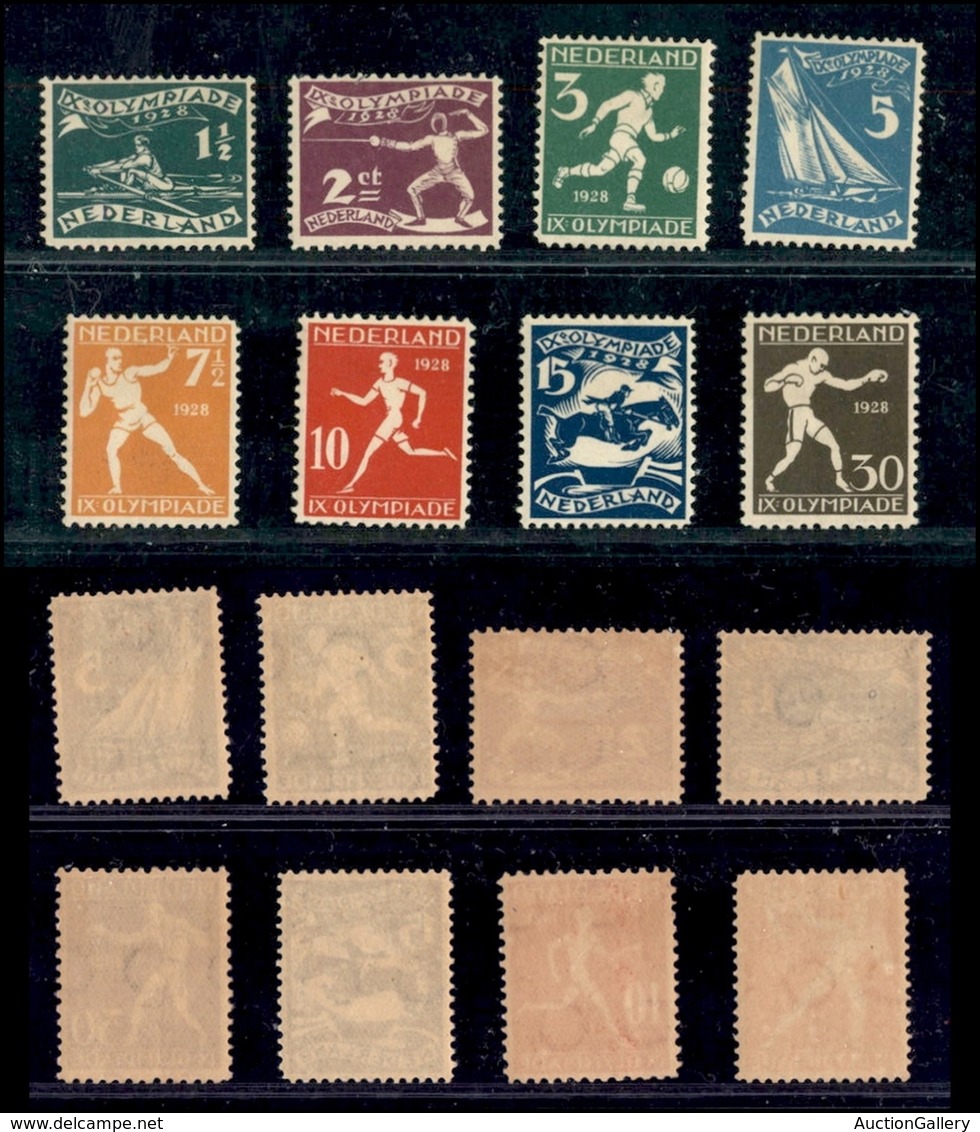 EUROPA - OLANDA - 1928 - Olimpiadi Amsterdam (205/212) - Serie Completa - Gomma Originale - Autres & Non Classés