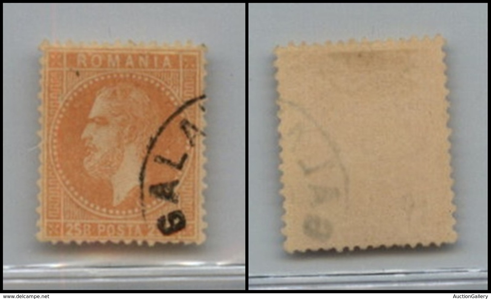 EUROPA - ROMANIA - 1872 - 25 Bani (41b) - Usato - Sonstige & Ohne Zuordnung