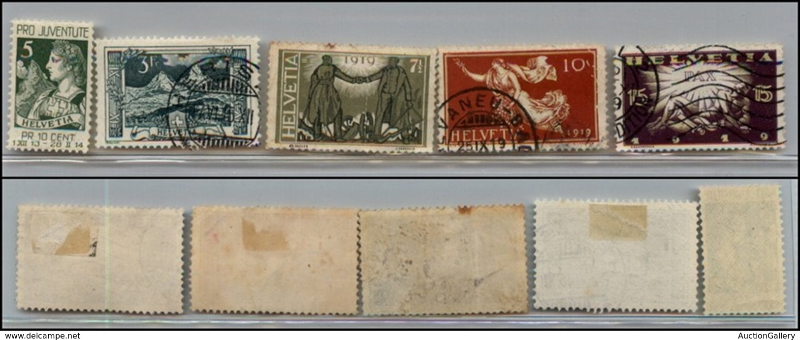 EUROPA - SVIZZERA - 1913/1914 - 5 Valori Del Periodo - Qualità Mista - Other & Unclassified