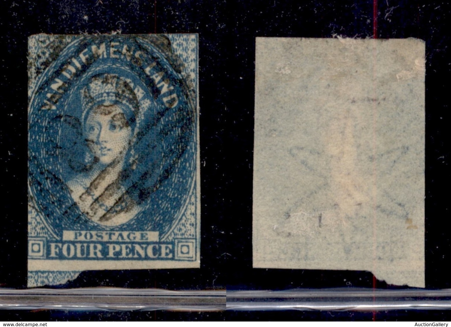 OLTREMARE - AUSTRALIA - Tasmania/Van Diemensland - 1855 - 4 Pence Vittoria (5) - Usato - Other & Unclassified