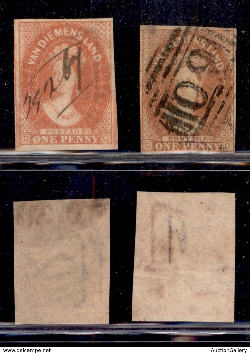 OLTREMARE - AUSTRALIA - 1857/1858 - 1 Penny Victoria (9 B+c) - Usati - Otros & Sin Clasificación