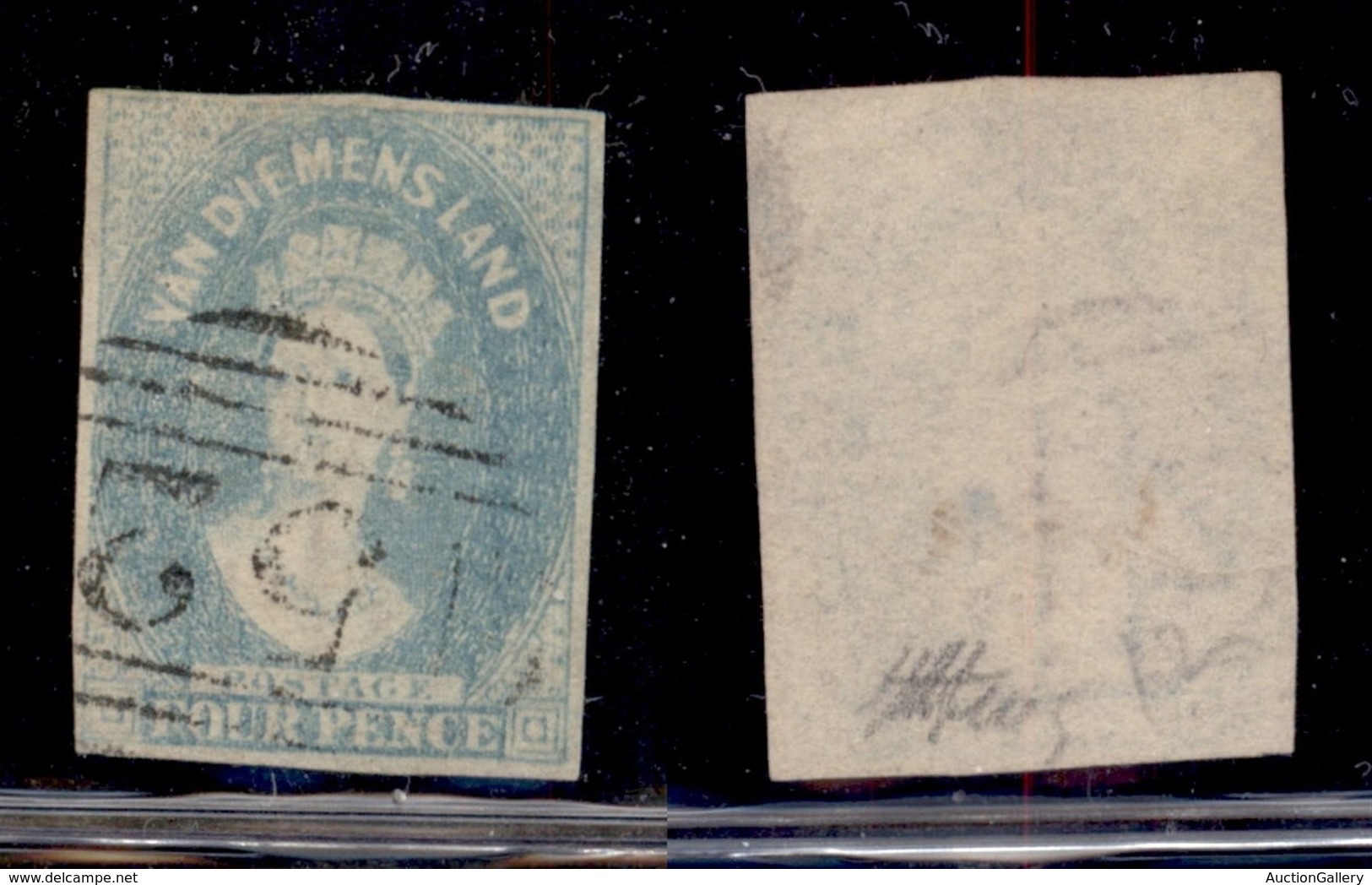 OLTREMARE - AUSTRALIA - 1857/1858 - 4 Pence Victoria (11a) - Usato - Other & Unclassified