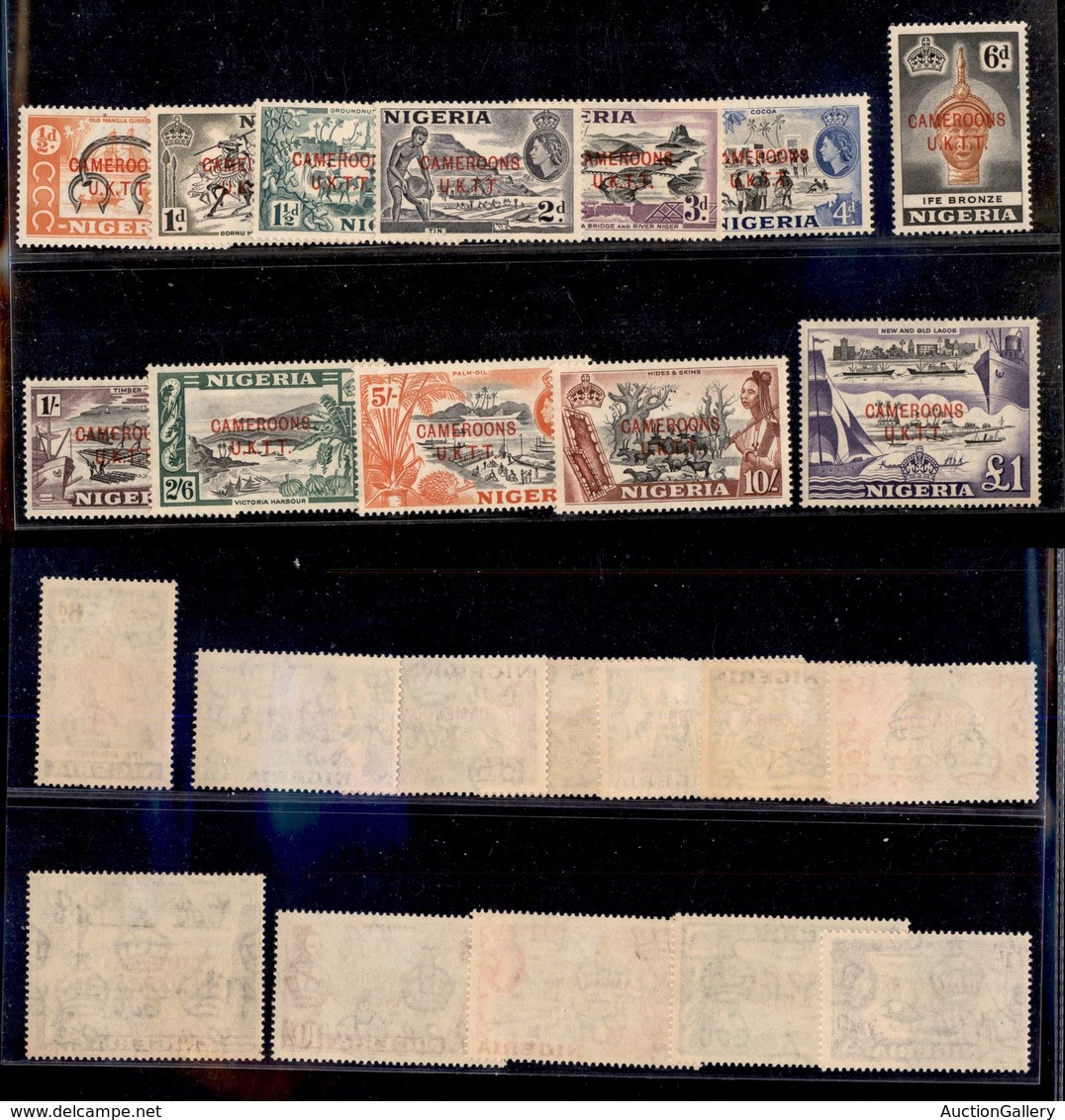 OLTREMARE - CAMERUN - 1960 - Francobolli Di Nigeria Soprastampati Cameroons U.K.T.T. (1/2A) - Serie Completa - 1 P + 1 S - Other & Unclassified