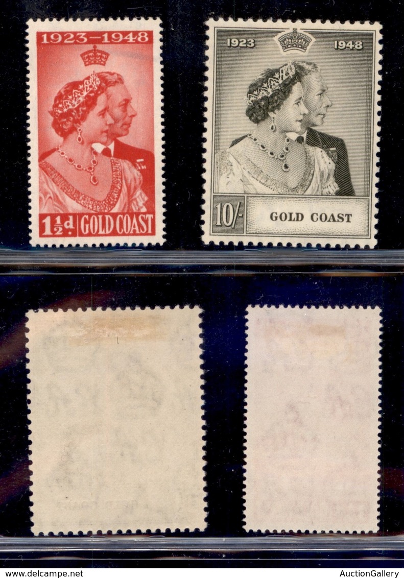 OLTREMARE - GHANA - 1948 - Nozze D’Argento (132/133) - Serie Completa - Gomma Originale - Other & Unclassified