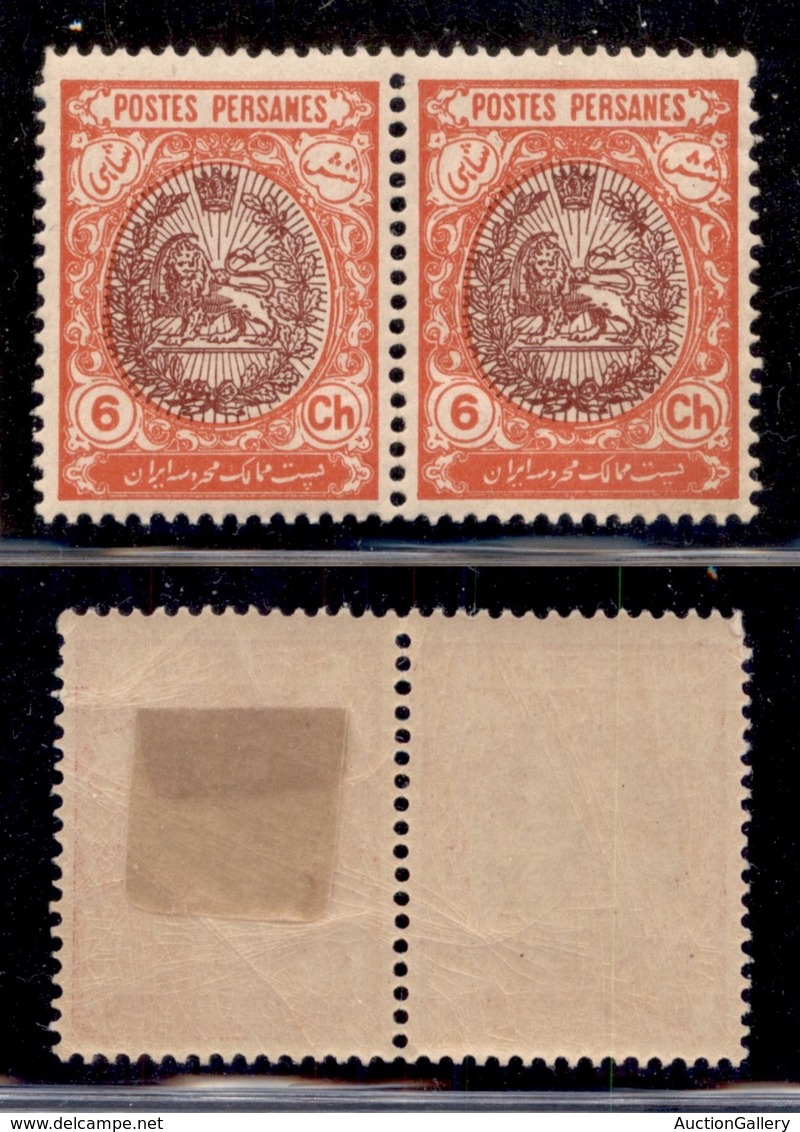 OLTREMARE - IRAN - 1909 - 6 Ch (291) - Coppia Gomma Originale + Integra - Other & Unclassified