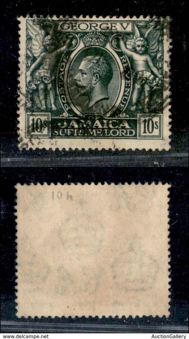 OLTREMARE - JAMAICA - 1922 - 10 Scellini (98) Usato - Andere & Zonder Classificatie