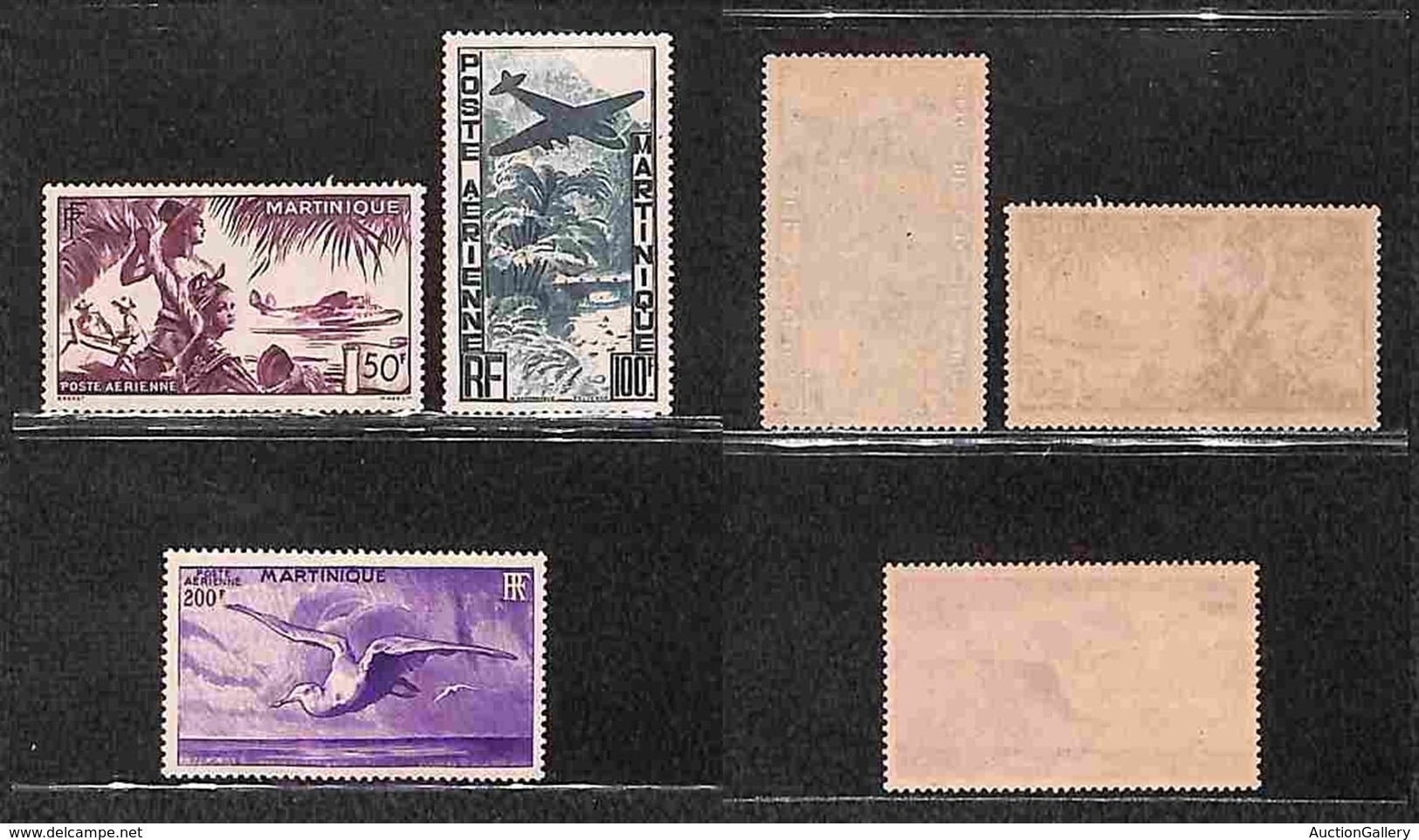 OLTREMARE - MARTINIQUE - 1947 - Posta Aerea (256/258) - Serie Completa - Gomma Integra (50) - Andere & Zonder Classificatie