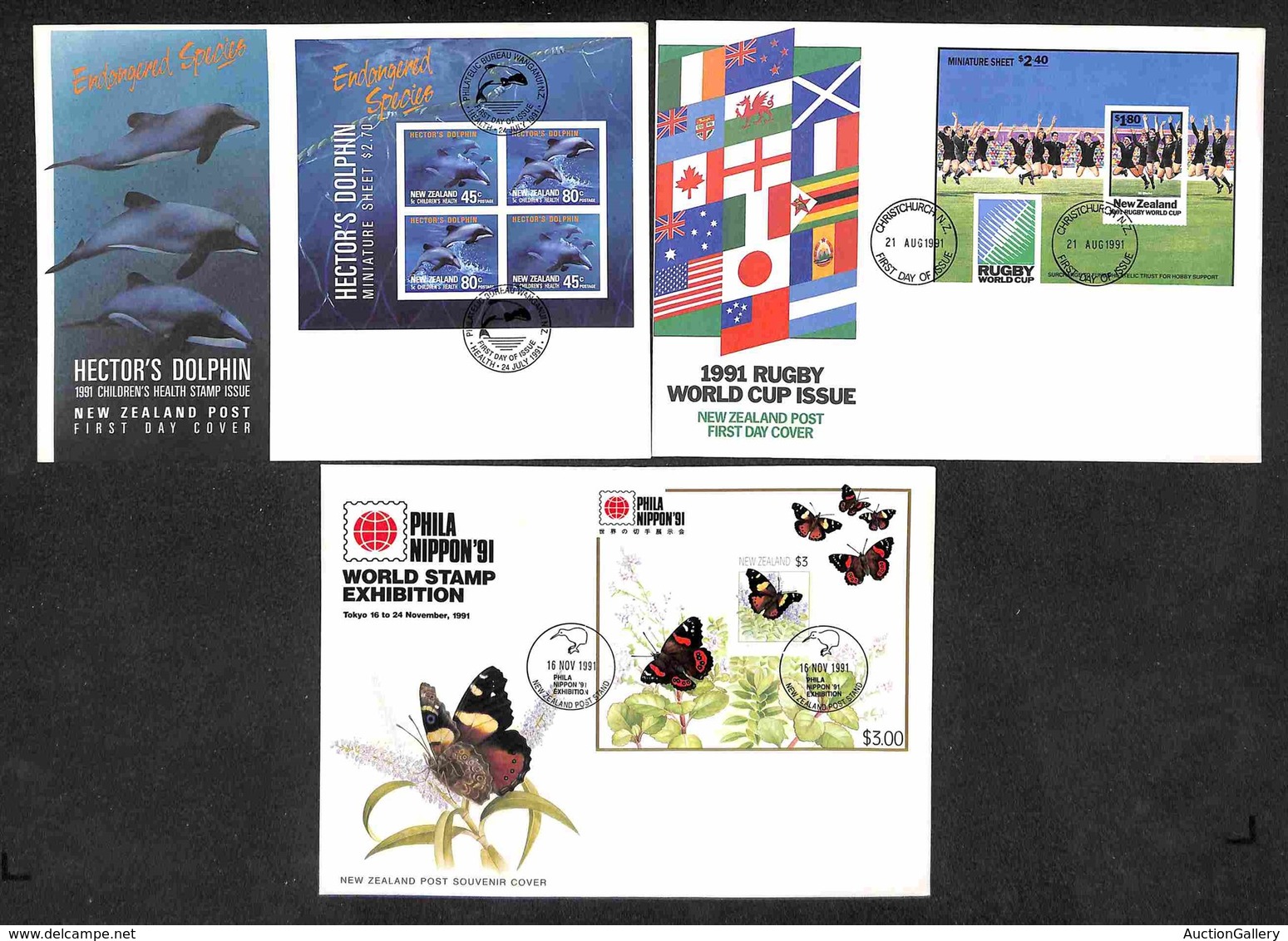 OLTREMARE - NUOVA ZELANDA - 1991 - 3 FDC Emessi Nell’anno (Block 28 + 29 + 31) - Other & Unclassified