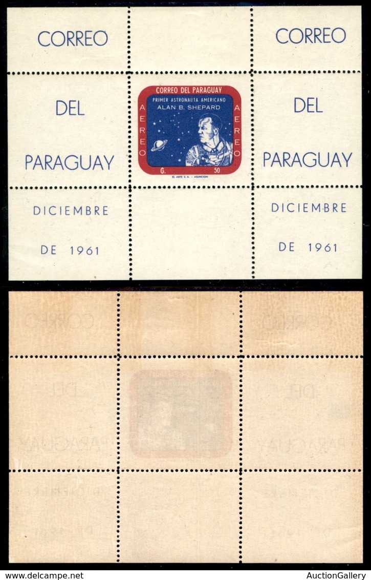 OLTREMARE - PARAGUAY - 1961 - Foglietto Shepard (Block 12) - Gomma Integra - Other & Unclassified