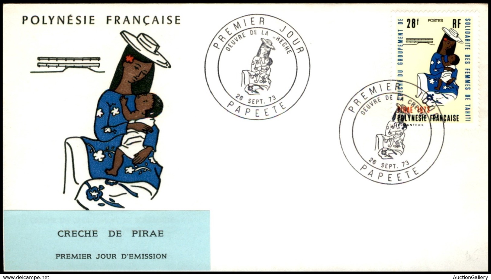 OLTREMARE - POLINESIA FRANCESE - 1973 - 28 Fr Donne Di Tahiti (169) - FDC 26.11.73 - Sonstige & Ohne Zuordnung