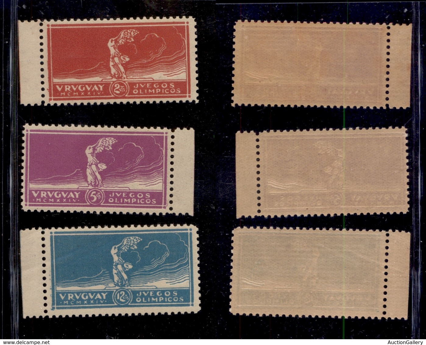 OLTREMARE - URUGUAY - 1924 - Olimpiadi (285/287) - Serie Completa - Gomma Integra (120) - Other & Unclassified