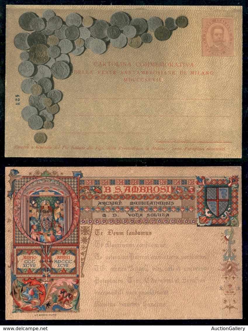 DOCUMENTI - VARIE - CARTOLINE - 1897 - Feste Ambrosiane Di Milano (CC18) - Nuova - Autres & Non Classés