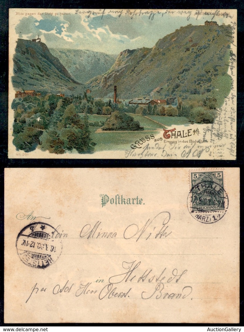 DOCUMENTI - VARIE - CARTOLINE - Germania - Gruss Aus Thale A/h - Viaggiata 17.8.00 - Other & Unclassified