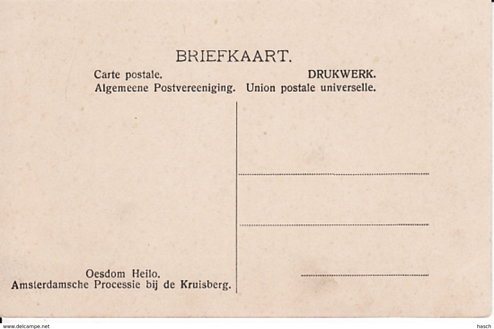 2091  186 Oesdom Heilo, Amsterdamsche Processie Bij De Kruisberg - Andere & Zonder Classificatie