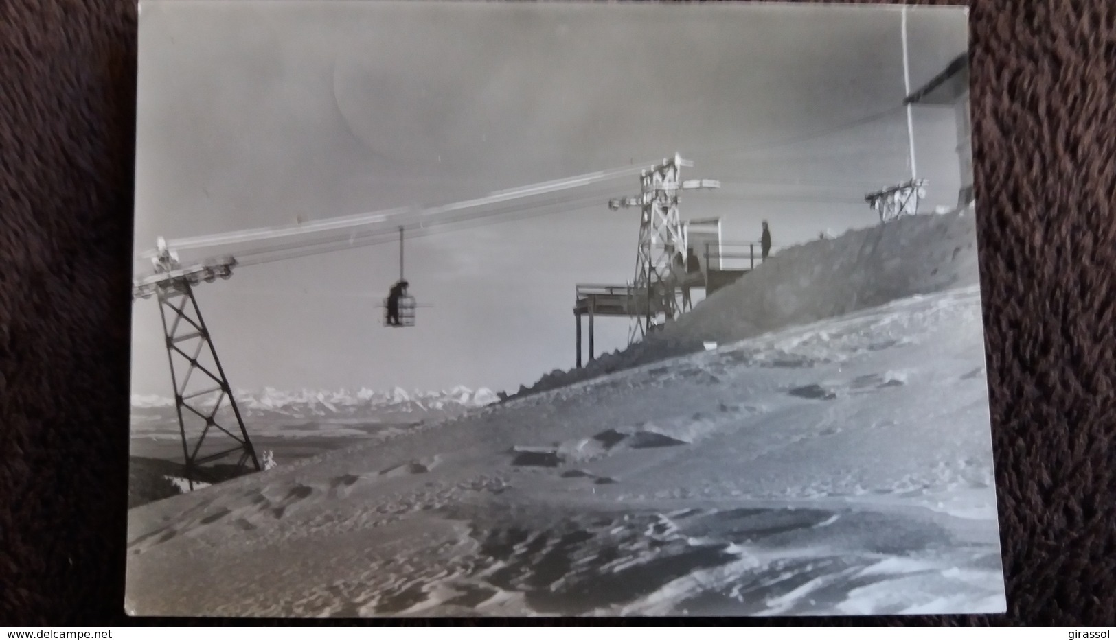 CPSM TELEBENNE DU MONT D OR 1420 M GARE DU SOMMET RESTAURANT DOUBS ?  PHOTO STAINACRE 1959 - Autres & Non Classés