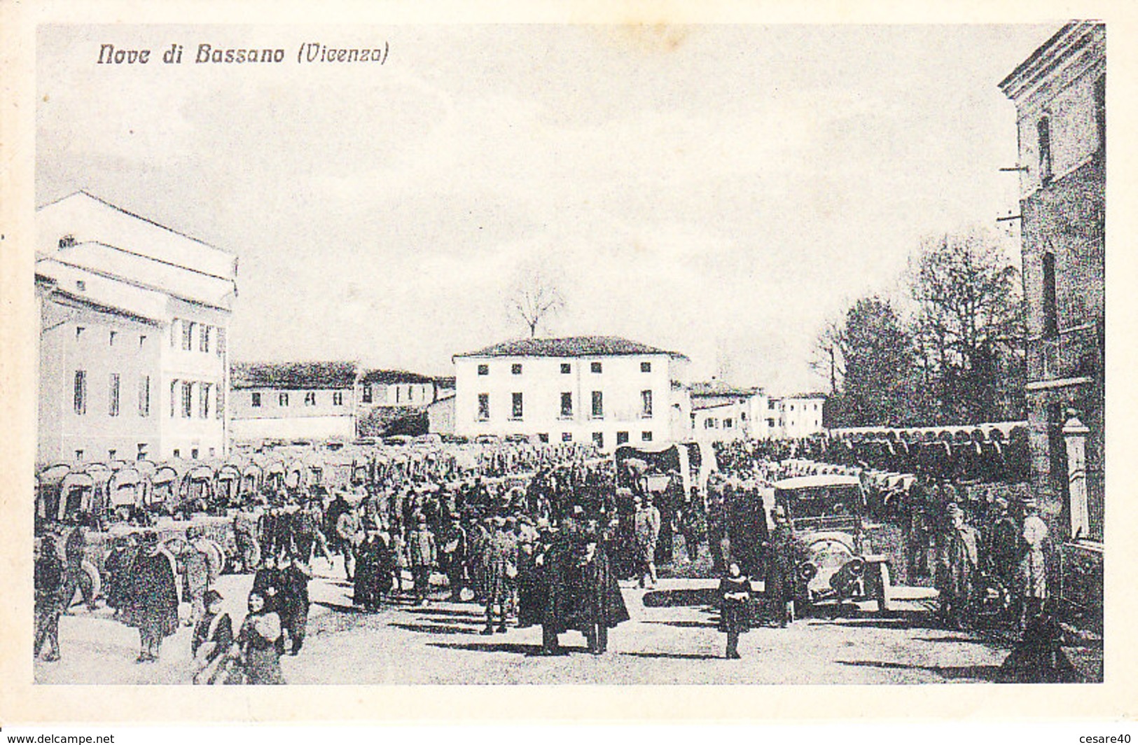 ITALIA - NOVE DI BASSANO (vicenza) - Manifestazione Con Auto E Trattori, Ben Animata, Viag. 1919 - 2019-271 - Altri & Non Classificati