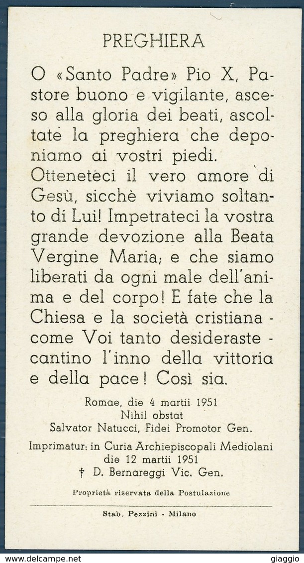 °°° Santino N. 275 - Pie Pastor Bone In Populo Ora Pro Nobis Dominum °°° - Religione & Esoterismo