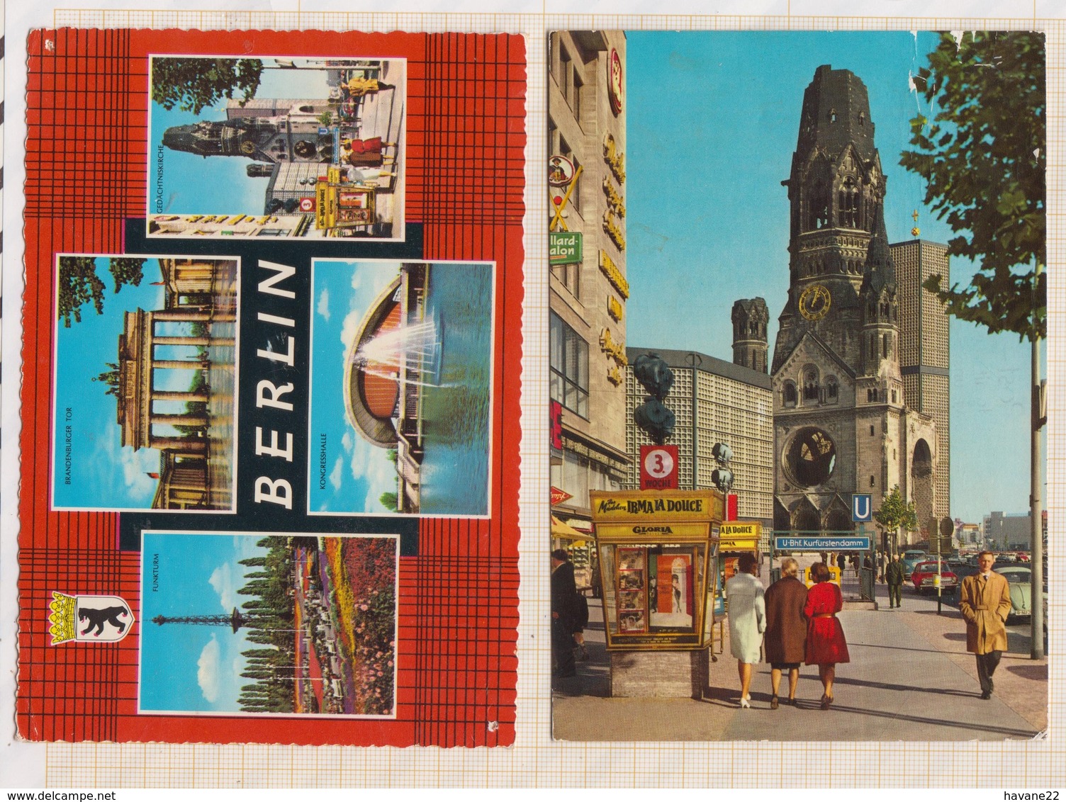 9AL242 BERLIN Lot De 2 Cartes  2 SCAN8 - Autres & Non Classés