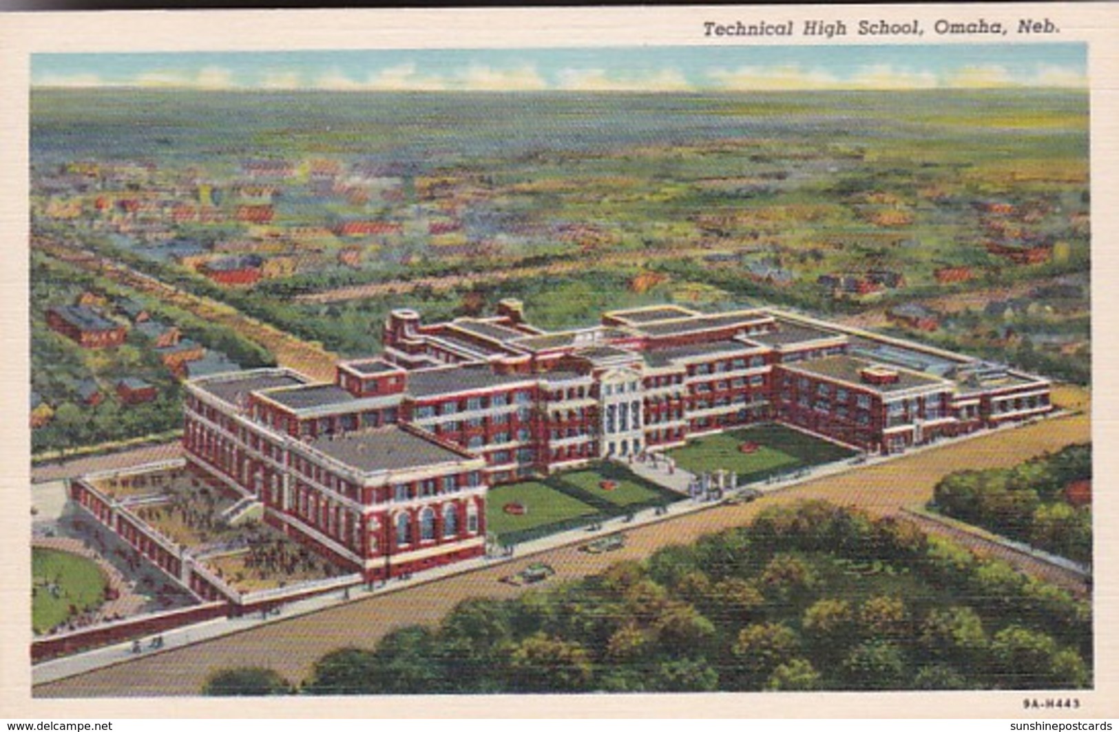 Nebraska Omaha Technical High School Curteich - Omaha