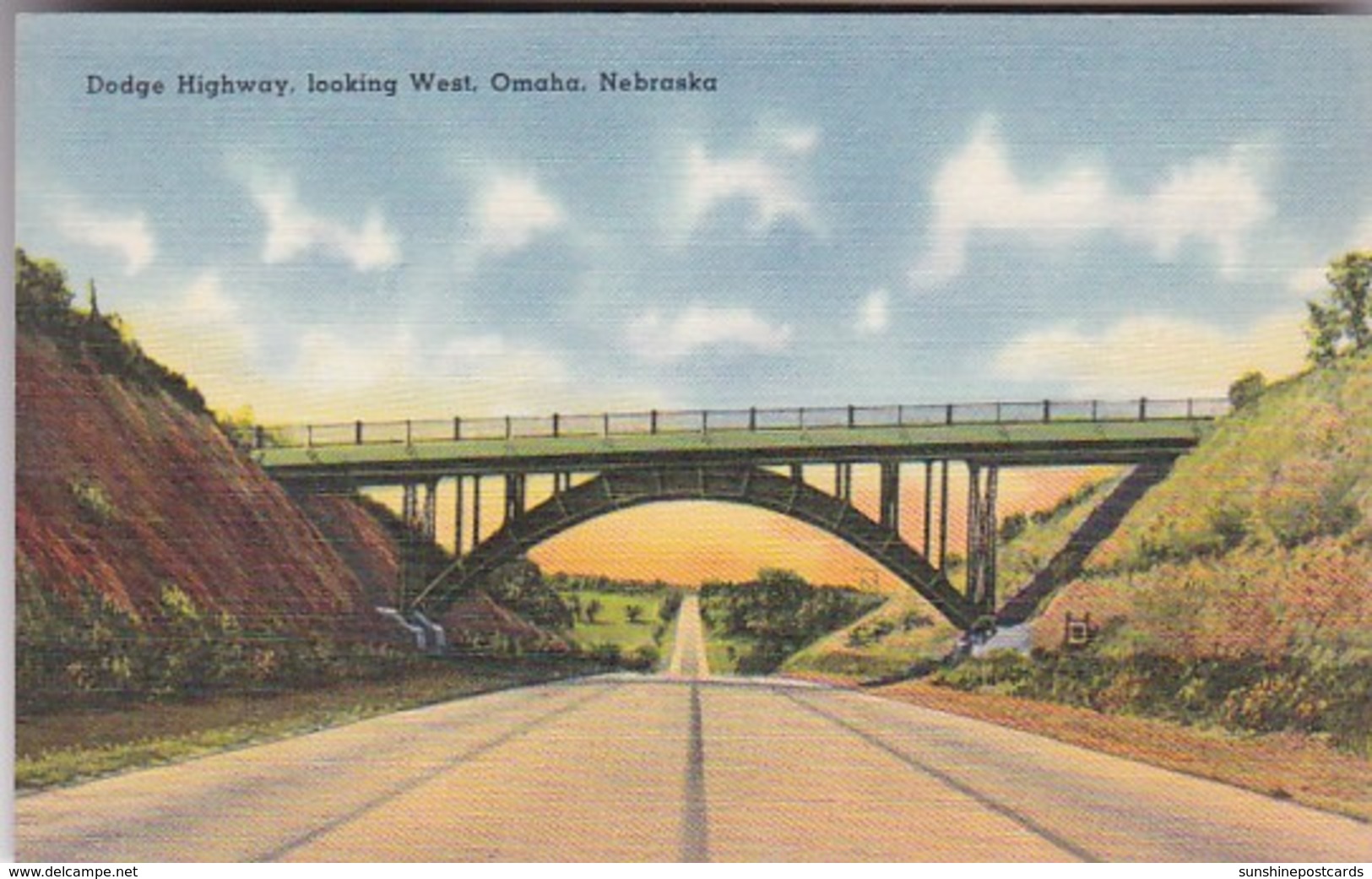 Nebraska Omaha Dodge Highway Looking West - Omaha