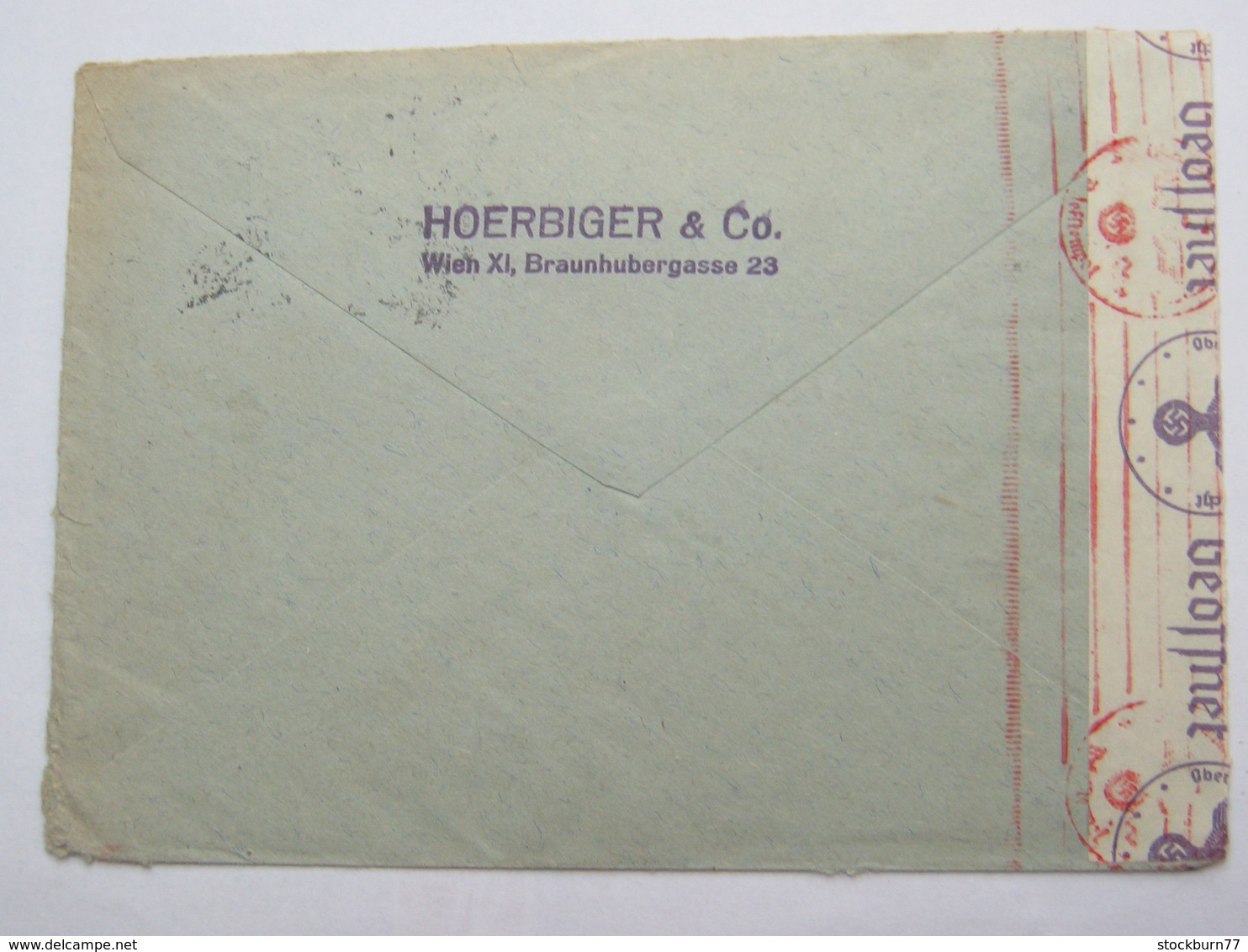 1940 , 25 Pfg. WHW Auf Zensurbrief Aus Wien Nach Kopenhagen - Briefe U. Dokumente