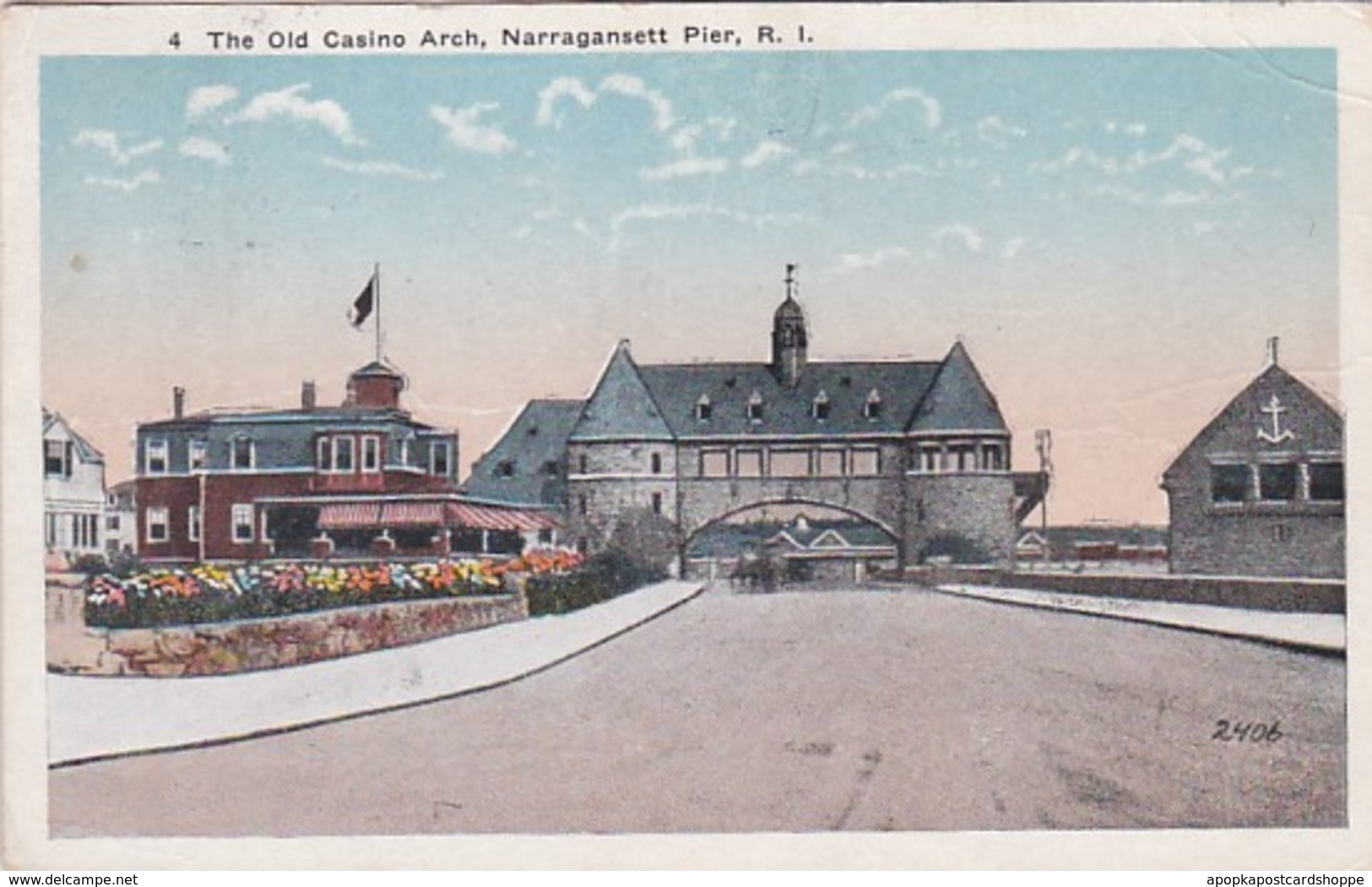 Rhode Island Narragansett Pier The Old Casino Arch 1919 - Other & Unclassified