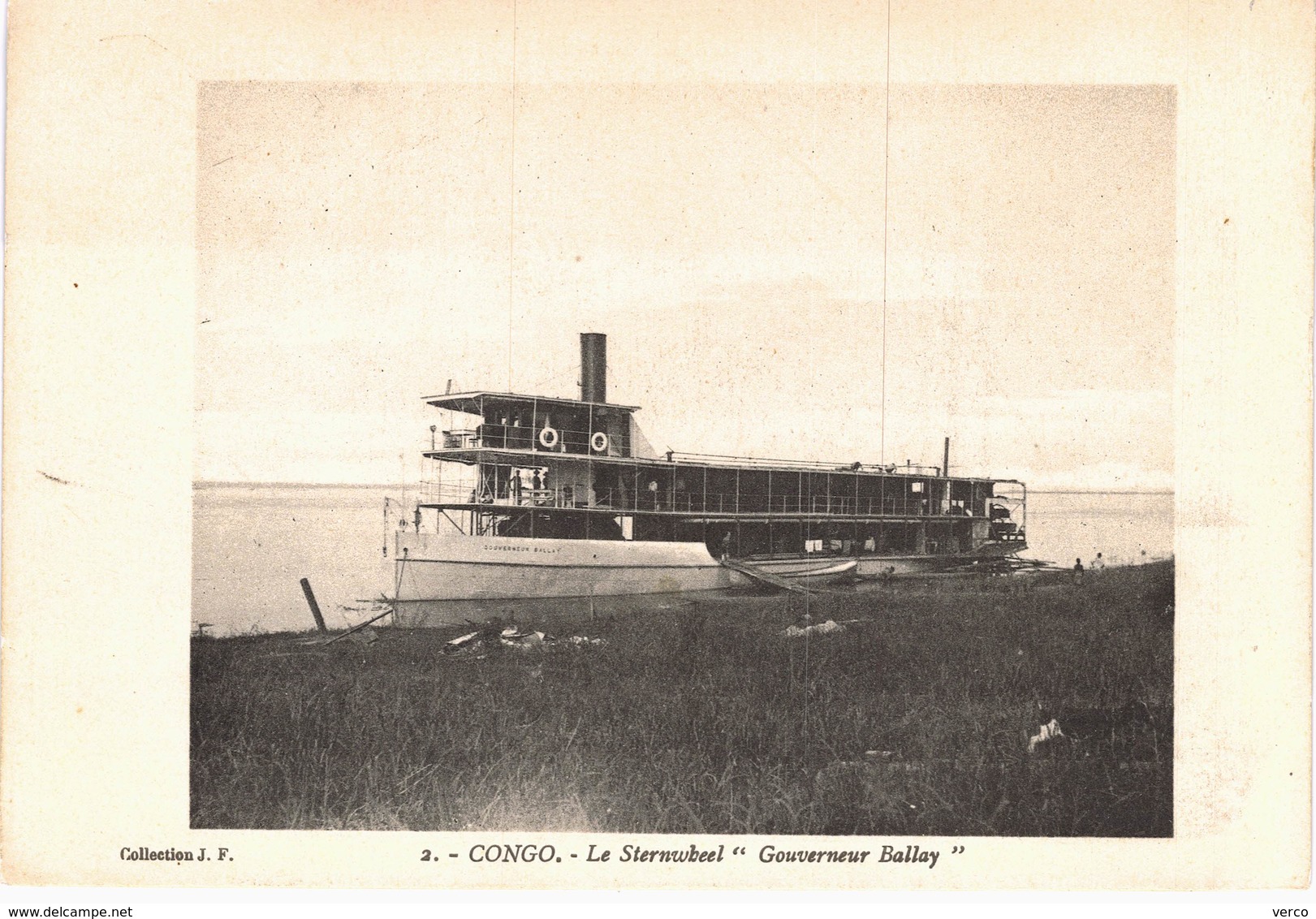 Carte  Postale Ancienne De CONGO - Le Sternwheel " Gouverneur BALLAY" - Altri & Non Classificati