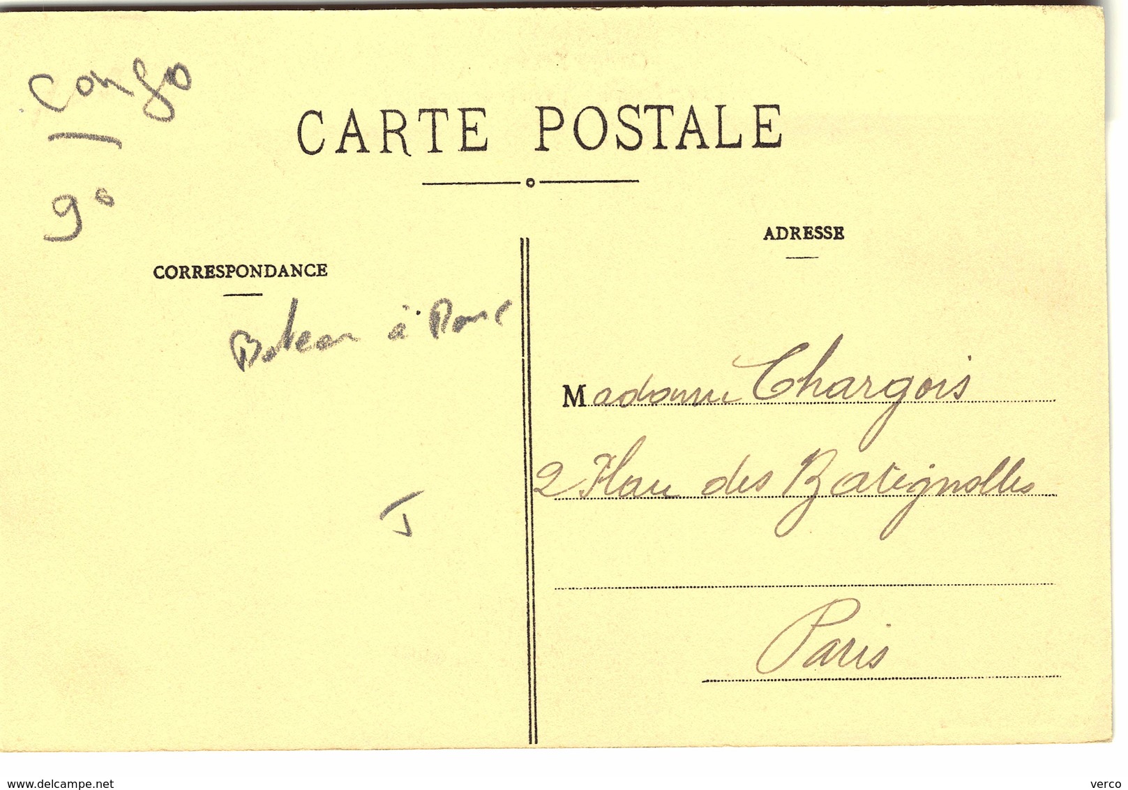 Carte  Postale Ancienne De CONGO - Le Vapeur " Bretonnet" De La C.M.F.C - Altri & Non Classificati