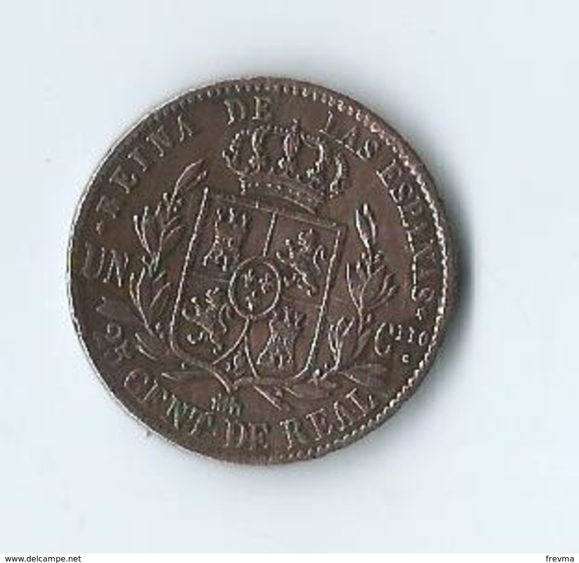 Espagne Isabelle II 25 Centimos 1863 Ségovie - Münzen Der Provinzen