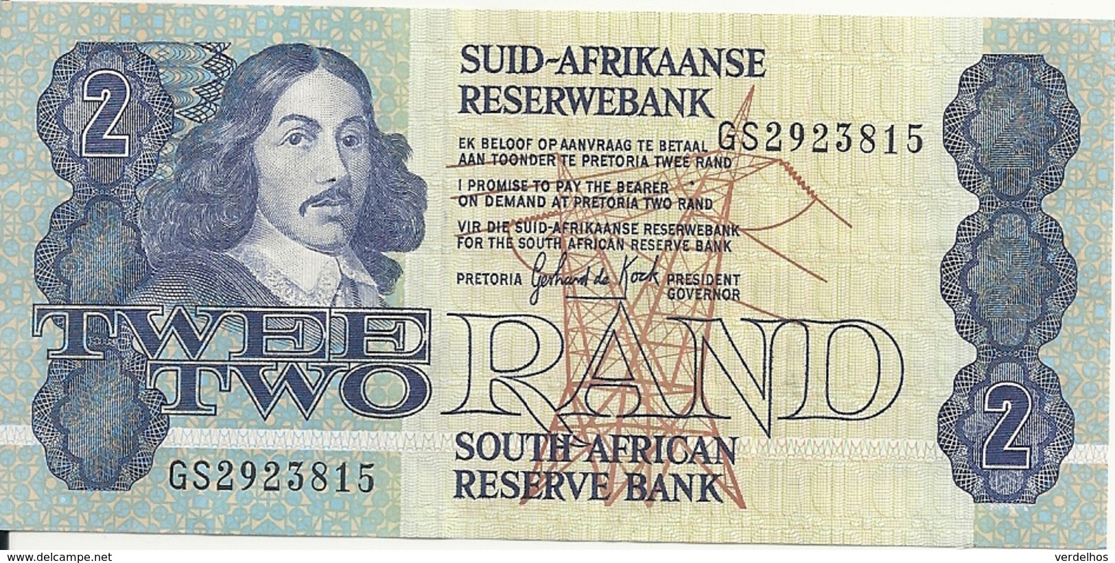 AFRIQUE DU SUD 2 RAND ND1981-90 XF+ P 118 Sign6 - Afrique Du Sud