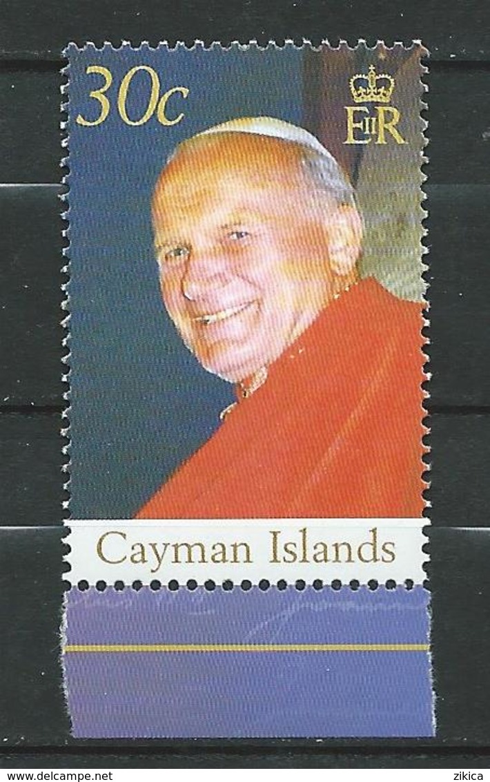 Cayman Islands 2005 Pope John Paul II Commemoration.MNH - Kaaiman Eilanden