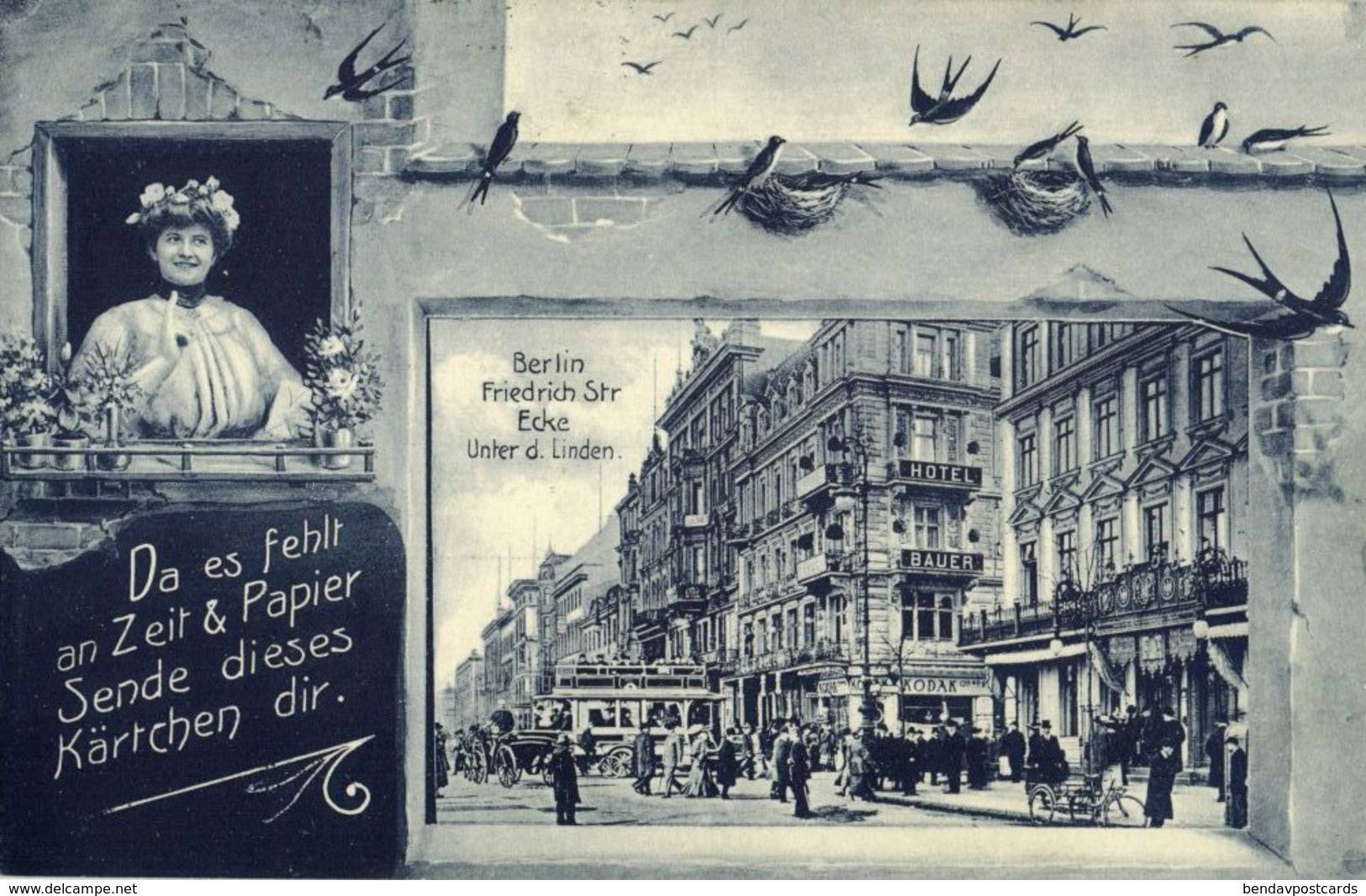 BERLIN, Friedrichstrasse Ecke Unter D. Linden (1910) AK - Other & Unclassified