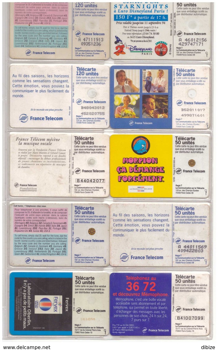 France. 10 Télécarte 1994 - 1994