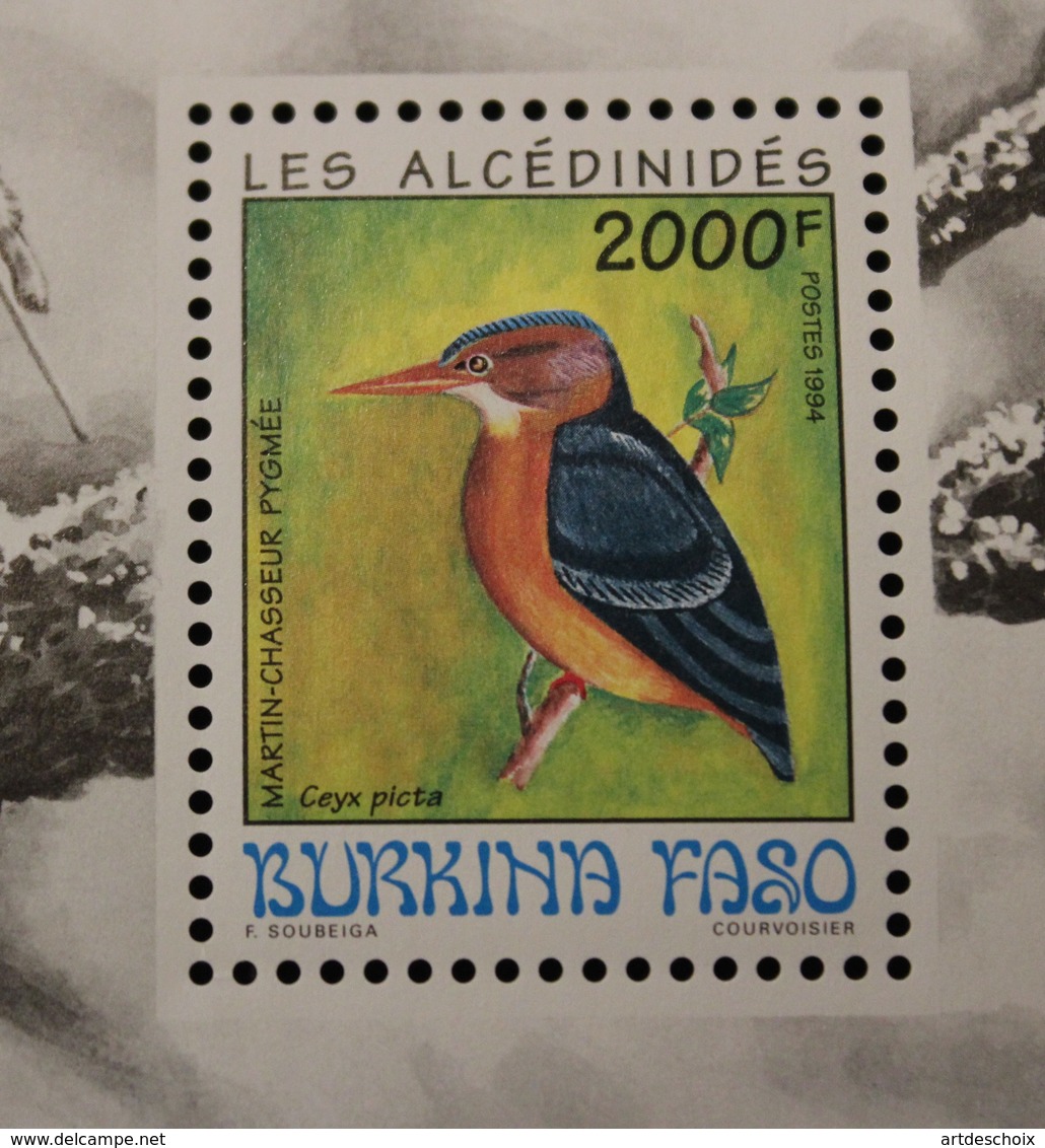 BURKINA FASO BLOC N° 46 OISEAU   NEUF - Burkina Faso (1984-...)