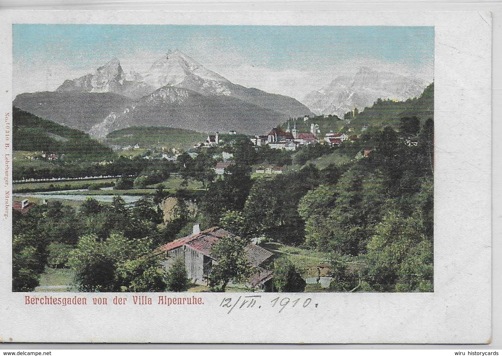 AK 0153  Berchtesgaden Von Der Villa Alpenruhe - Verlag Lehrburger Um 1910 - Berchtesgaden