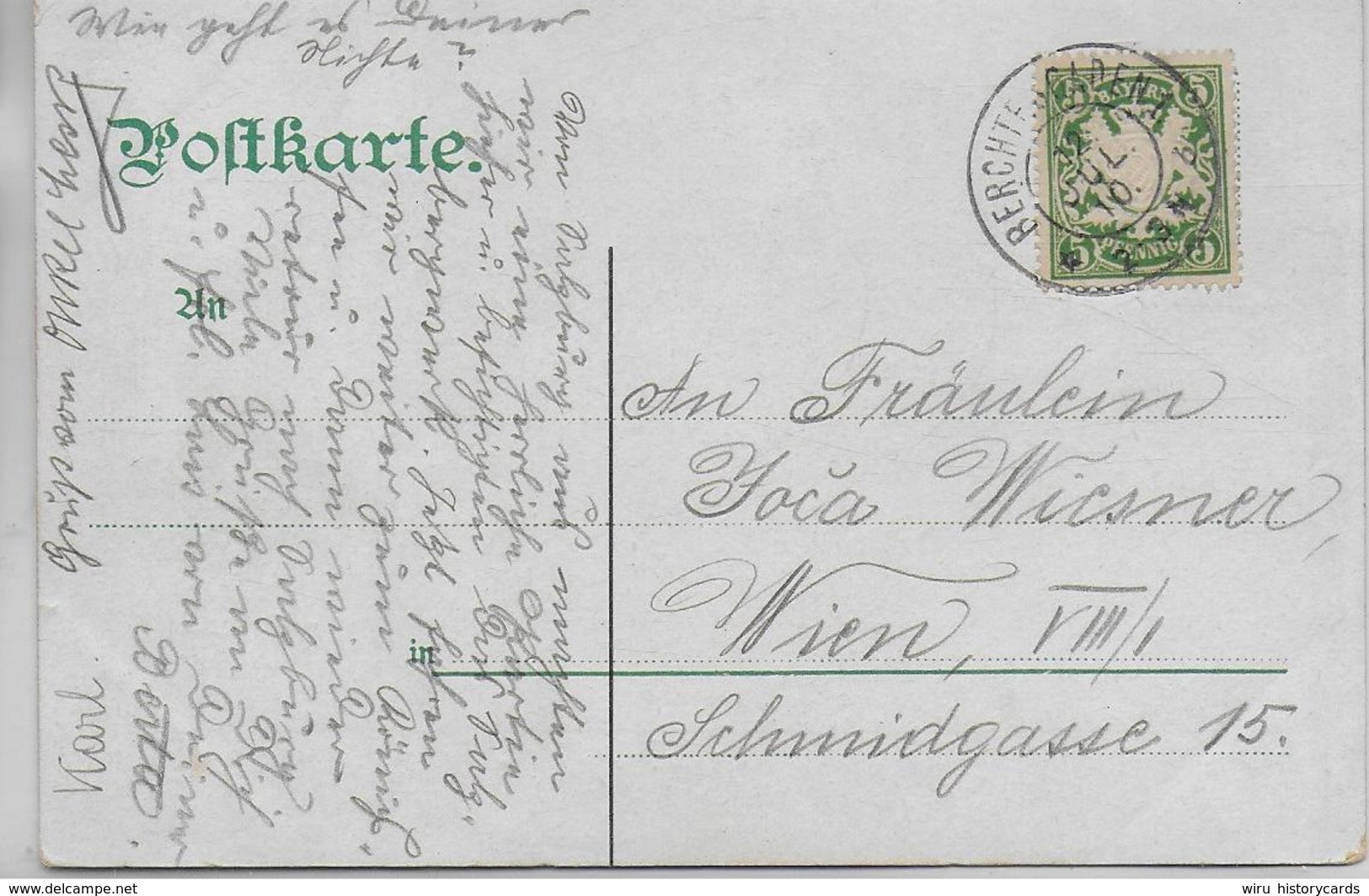 AK 0153  Berchtesgaden Von Der Villa Alpenruhe - Verlag Lehrburger Um 1910 - Berchtesgaden