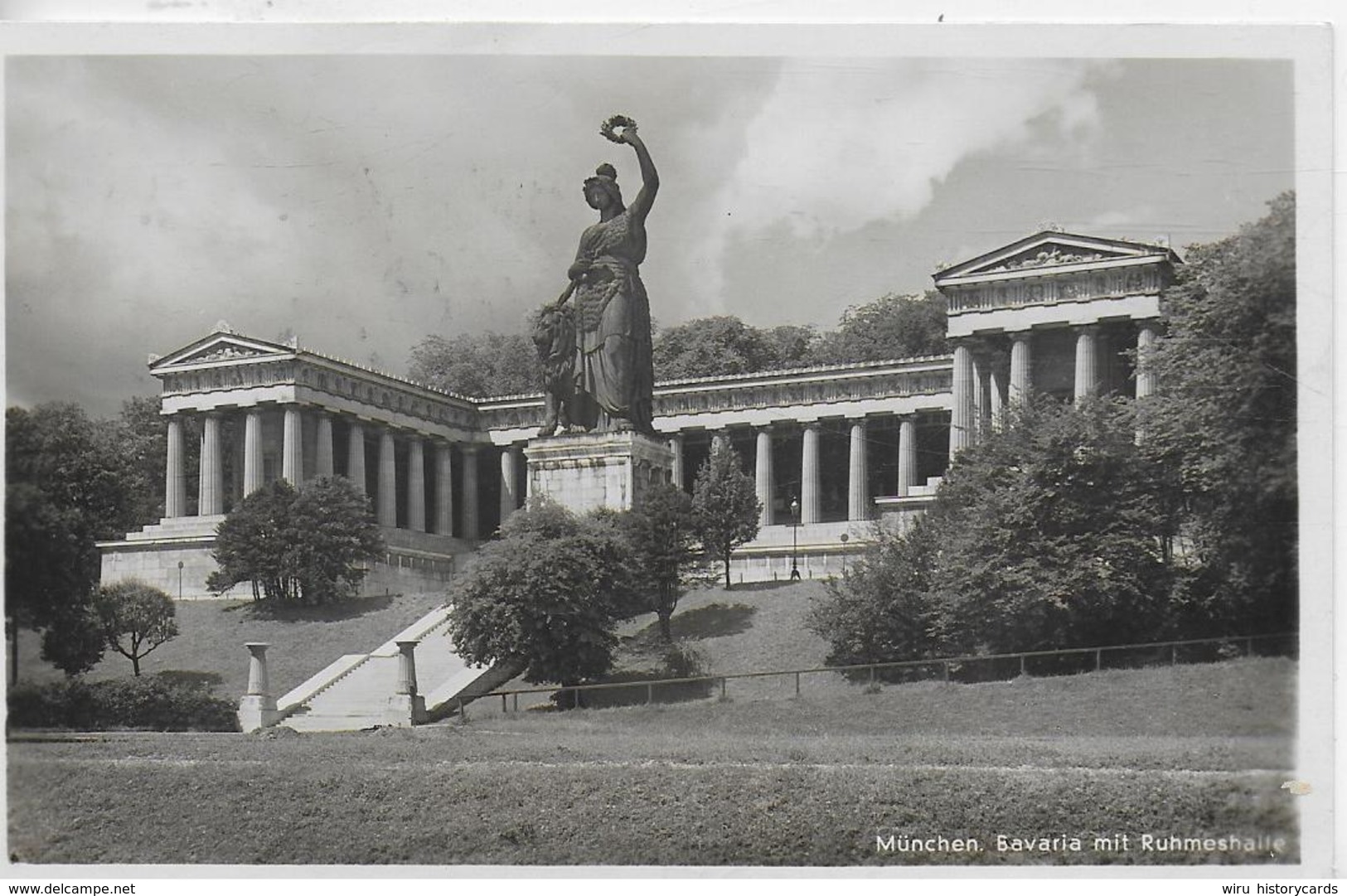 AK 0153  München - Bavaria Mit Ruhmeshalle / Feldpost Um 1939 - München