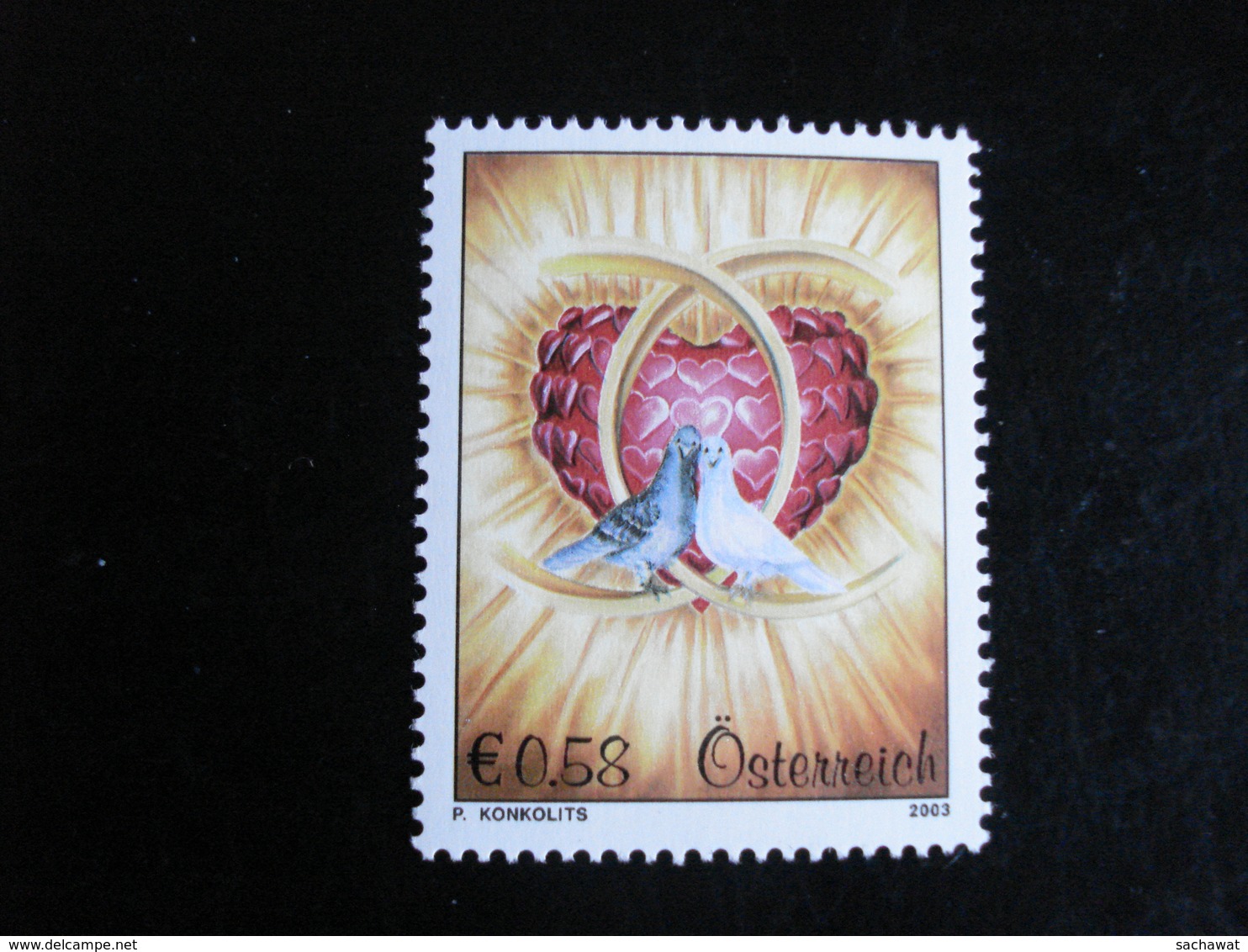 Autriche - Timbre Pour Mariage - Année 2003 - Y.T. 2237 - Neufs (**) Mint (MNH) Postfrisch - Unused Stamps