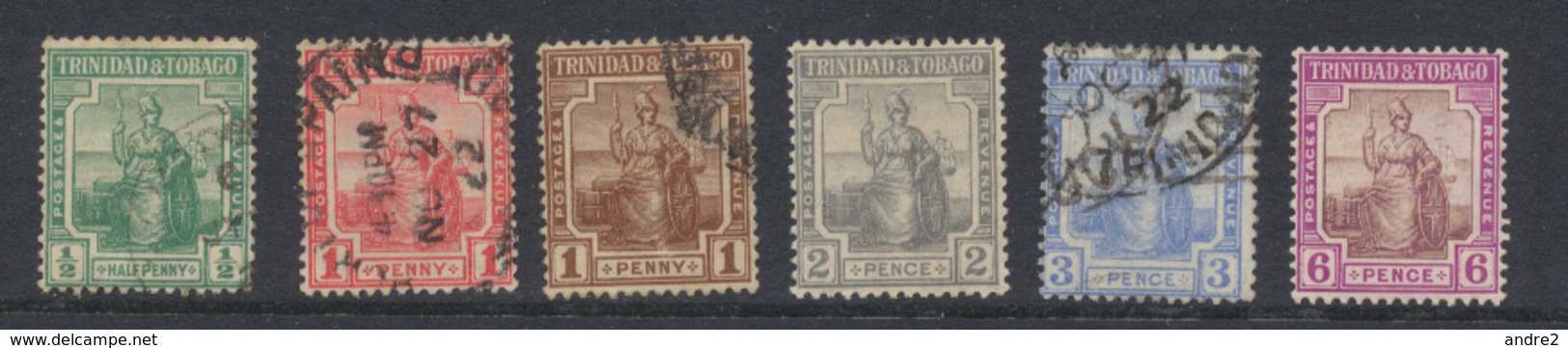 Trinité & Tobago- Trinidad & Tobago 1921 Britannia Wmk Multiple Script  CA   * MH Et Oblit - Trinité & Tobago (...-1961)